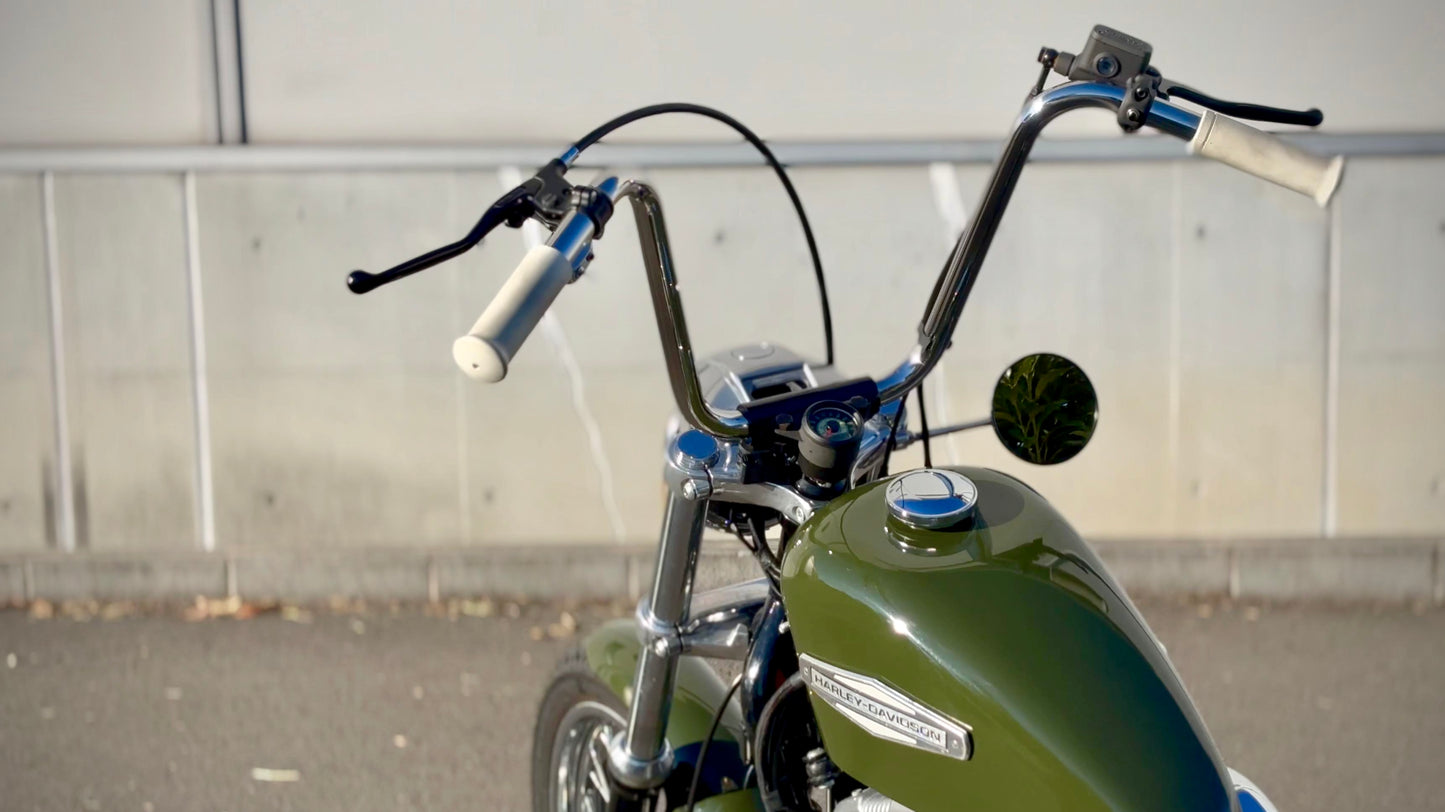 インジェクションスポーツスター用 ヴィンテージスタイルハンドルライザー