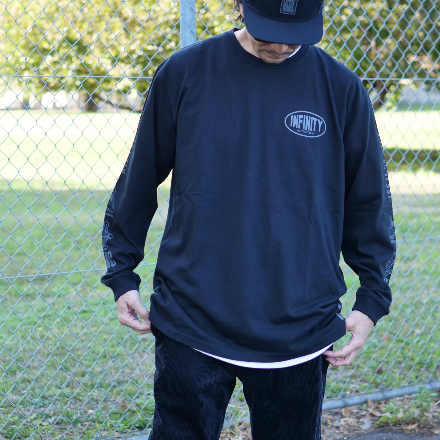 INFINITYオリジナル トリケトラ ロングスリーブTシャツ Original Trichetora Long Sleeve T-Shirt