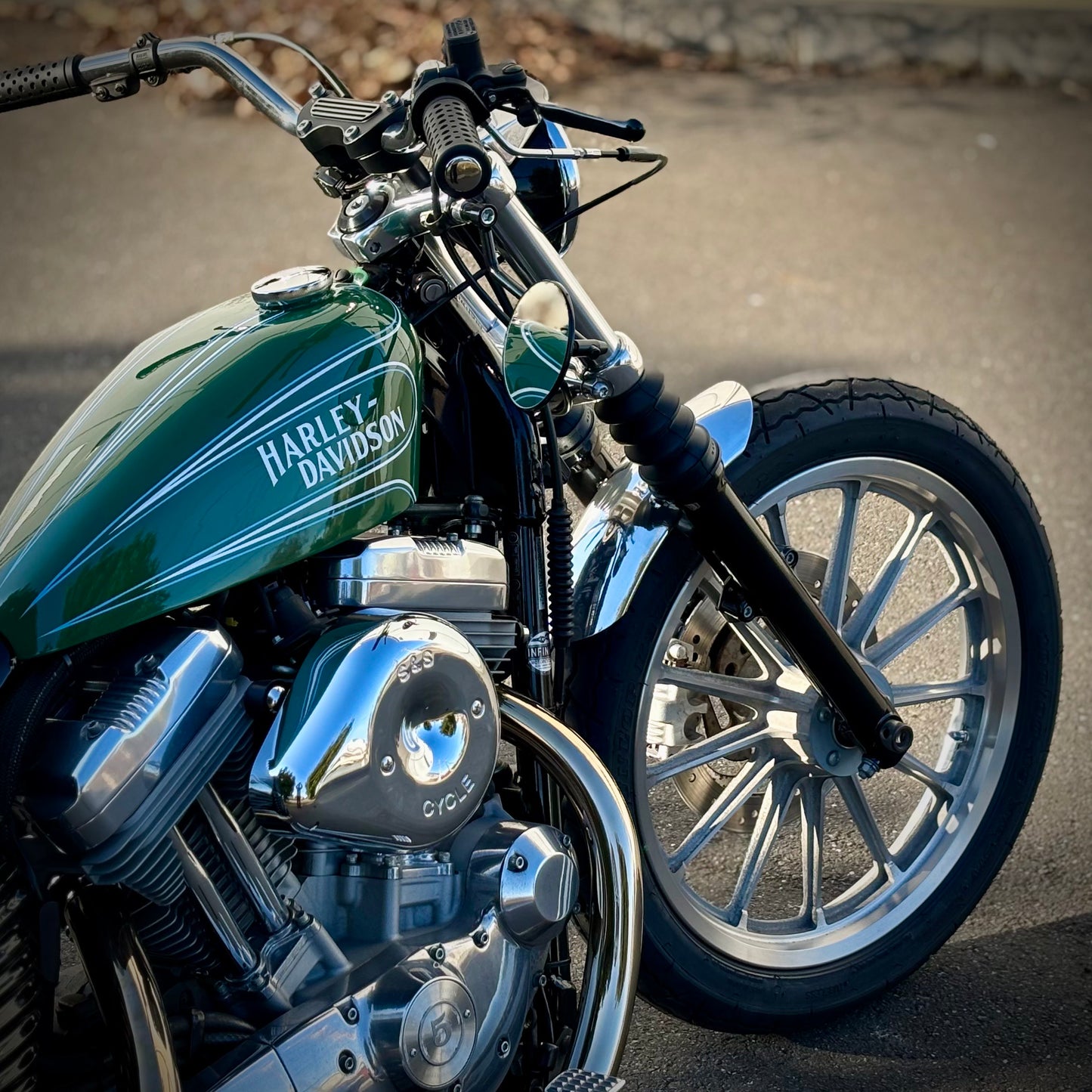 Nice!Motorcycle 39mmフォーク用　アルミショートフェンダー