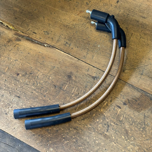 マットブラウン　RH1250S 布巻きプラグコード グラファイトコア